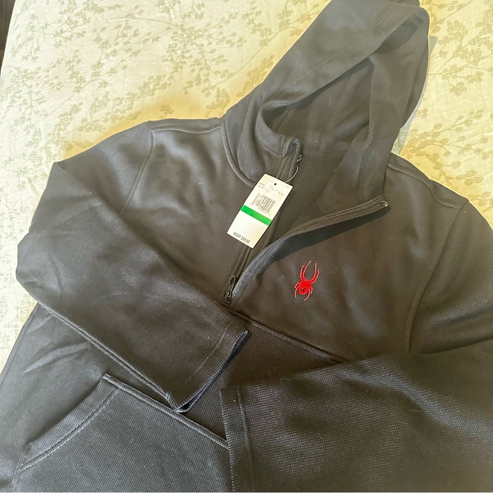 NWT Spyder 1/4 Zip Pullover Hoodie